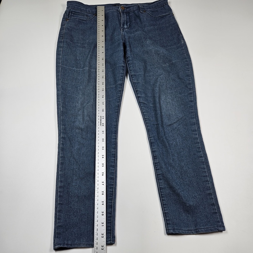 Forever 21 Womens Jeans Denim Blue Dark Wash Slim Sz 28 - Picture 5 of 6